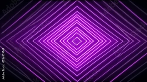 Purple Neon Squares Abstract Background Design