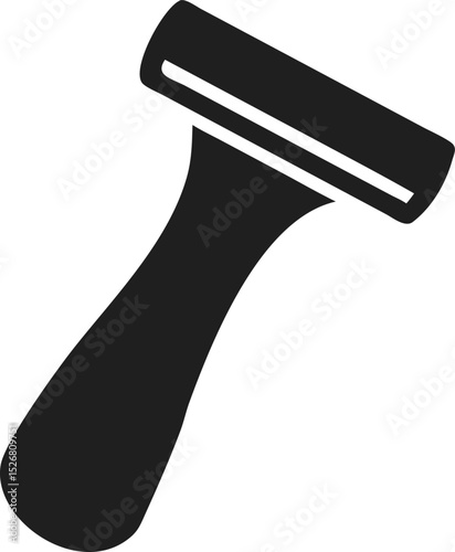 Razor silhouette sleek grooming tool for shaving and precision trimming
