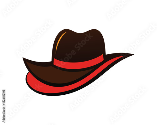Vintage Cowboy Hat Patch Design – Western Icon Vector
Wild West Cowboy Hat Vintage Logo in Flat Line Style