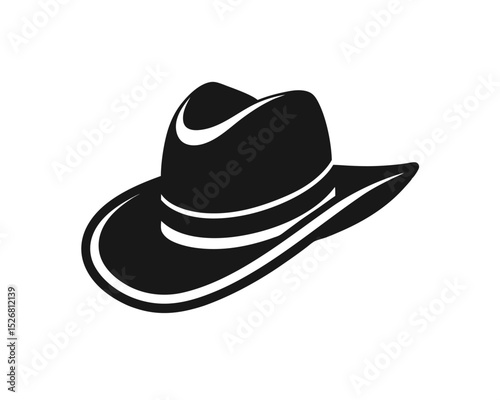 Vintage Cowboy Hat Patch Design – Western Icon Vector
Wild West Cowboy Hat Vintage Logo in Flat Line Style