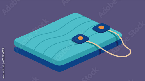 A weighted blanket or lap pad to provide deep pressure stimulation and a sense of security and calmness.. Vector illustration