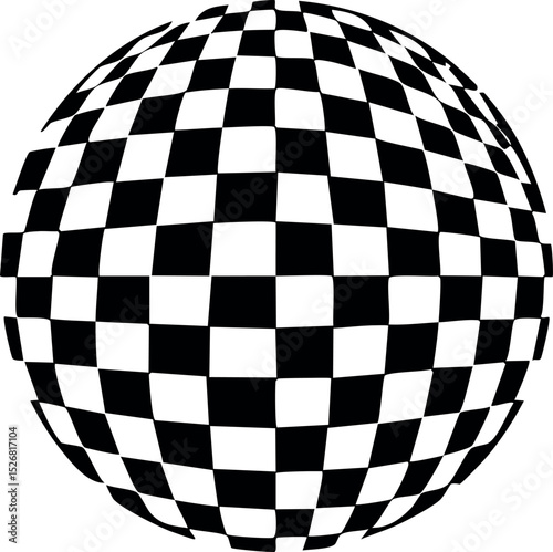 Checkerboard Pattern Silhouette Vector | Geometric Black Vector Art Illustration for Design Use
