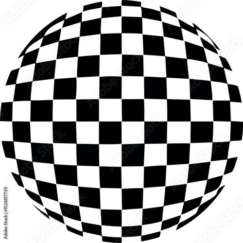 Checkerboard Pattern Silhouette Vector | Geometric Black Vector Art Illustration for Design Use