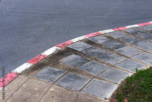 concrete blocks on the road