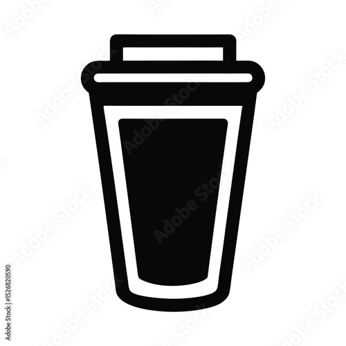Outdoor Cup Holder Clip Icon Vector Illustration