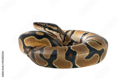 Ball phyton on white background