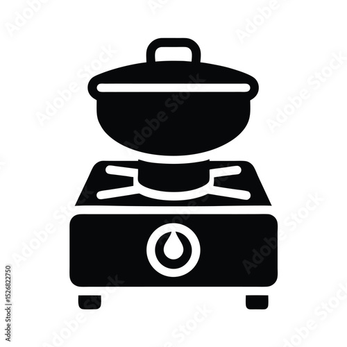 Portable Stove Icon Vector Illustration