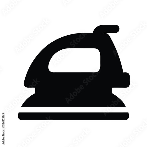 Retro Iron Icon Vector Illustration