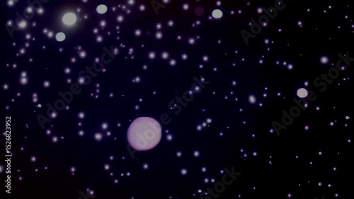 A seamless loop of abstract light particles moving gracefully through a dark, ethereal space. Soft, dreamy bokeh effect.
Ideal for background or overlay. 4K, slow motion, calming atmosphere.