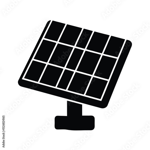 Solar Panel Charger Icon Vector Illustration