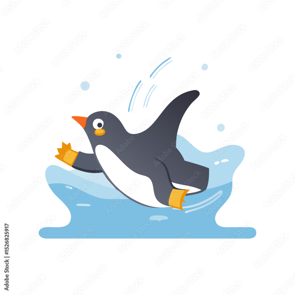 Fototapeta premium blue bird with ice cream