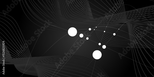 Gradient black backgrounds with gray frames. vector. Premium abstract background in minimalist black with fancy dark geometric elements. Design modern luxury futuristic technology background.