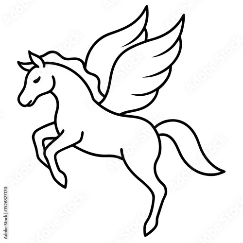 horse silhouette vector illustration