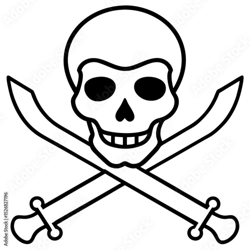 pirate skull and crossbones