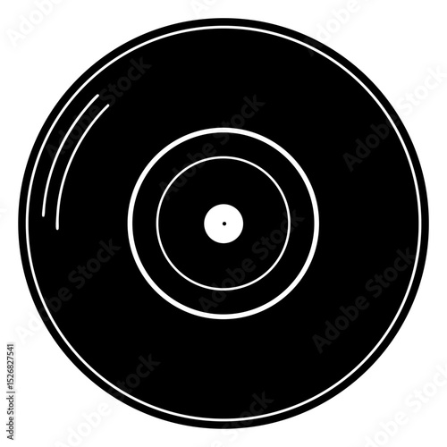 vinyl record with blue background