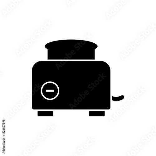 Toaster icon, simple flat force, vector illustration, symbol, design logo template picture, for ui or ux isolated on white for mobile app, editable