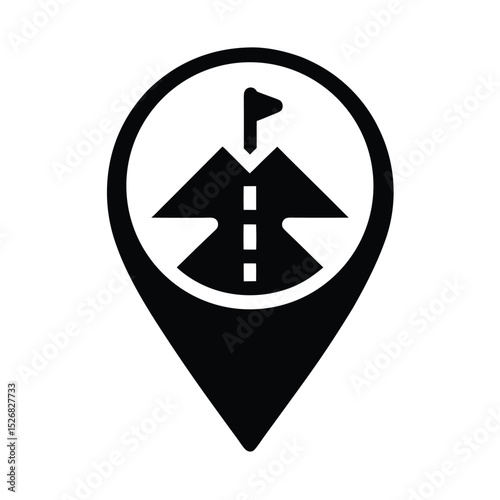 Free Download Trail Sign Marker Icon Vector Illustration - GFXLoad