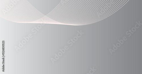 Serene Grey Gradient with Gentle White Lines: A Modern Minimalist Design for Elegant Backgrounds and Versatile Abstract Projects