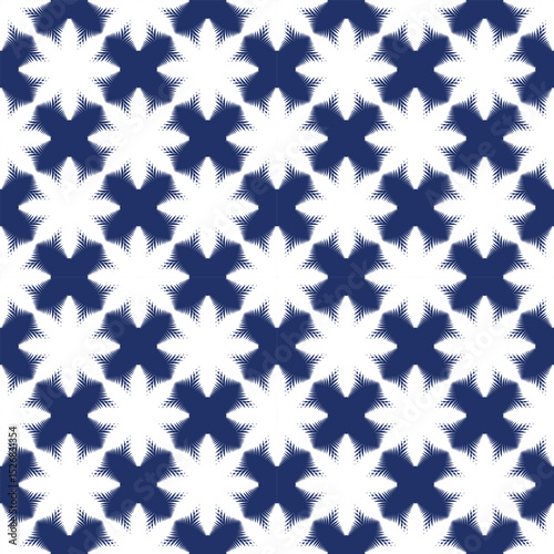seamless floral pattern, Oreintal Flora Damask Seamless pattern  embroidery, Indian style.  art ornament print.Design for carpet, cover.wallpaper, wrapping, fabric, clothing, Snowflake, blue, star