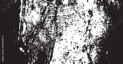 Abstract Distressed Texture Background in Black and White for Digital Design Projects with Grungy Style and a Unique Visual Effect to Create an Urban Theme