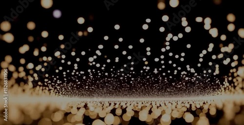 A seamless loop of abstract light particles moving gracefully through a dark, ethereal space. Soft, dreamy bokeh effect.
Ideal for background or overlay. 4K, slow motion, calming atmosphere.