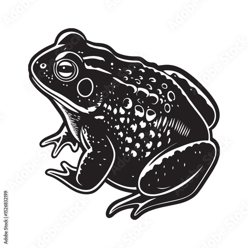 Isolated green or brown frog on a white background, showcasing its macro eye, nature's wild amphibian