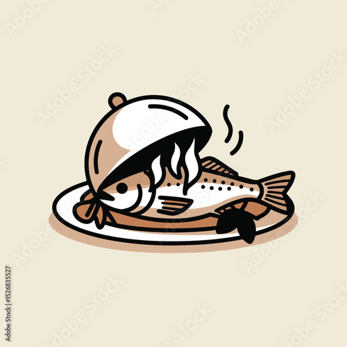 vector icons cooking food chef hat include a pizza slice, a sushi roll, spaghetti and meatballs, a curry bowl burger , fish 
