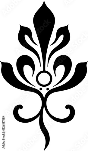  Ornate Damask Flourish vector design