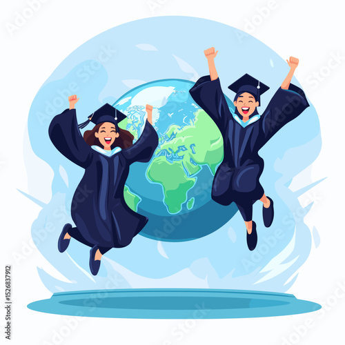 Graduation Celebration with Global Theme