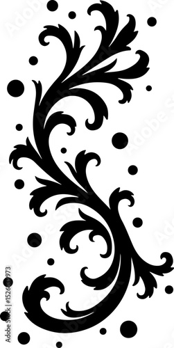  Ornate Damask Flourish vector design