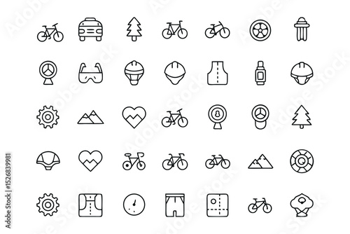 Cars and motorcycles a colorful vector illustration set