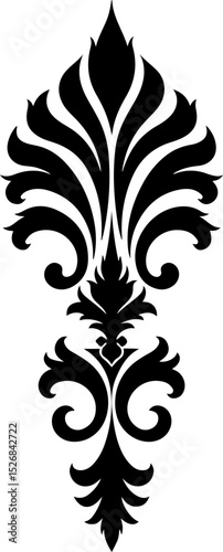  Ornate Damask Flourish vector design