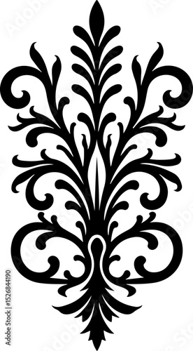  Ornate Damask Flourish vector design