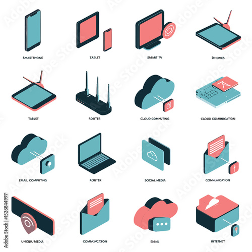 vector icons electronic devices televisions ,mobile phones, tablets ,i Phones , communication
