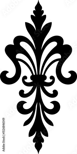  Ornate Damask Flourish vector design
