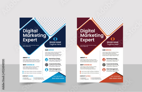 Corporate business flyer template and creative design, business marketing abstract a4 flyer template, IT company flyer design and editable vector template, business proposal, promotion, advertise, pub