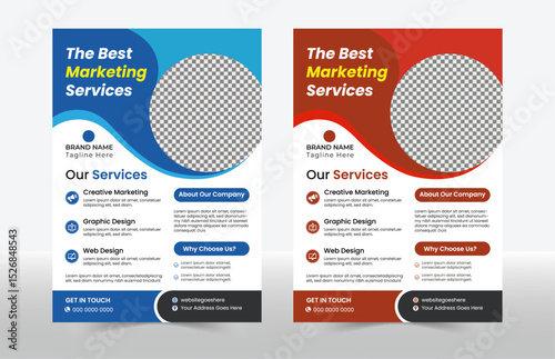 Corporate business flyer template and creative design, business marketing abstract a4 flyer template, IT company flyer design and editable vector template, business proposal, promotion, advertise, pub