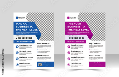 Corporate business flyer template and creative design, business marketing abstract a4 flyer template, IT company flyer design and editable vector template, business proposal, promotion, advertise, pub