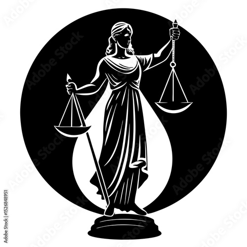 Lady justice scales of justice legal law symbol
