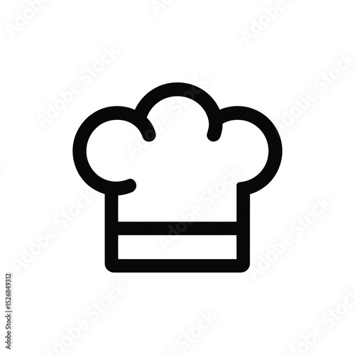 vector icons cooking food chef hat include a pizza slice, a sushi roll, spaghetti and meatballs, a curry bowl burger , fish 

