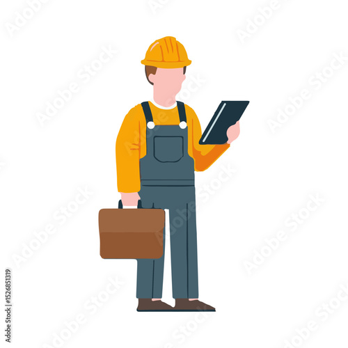 illustration design of an electrical engineer