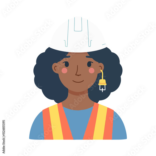 illustration design of an electrical engineer
