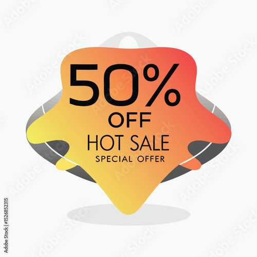 Set of Sale tags or banners, special offer headers, discount stickers. Vector elements for website design