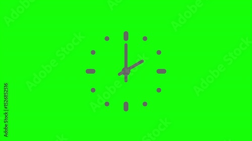 Round dial. Animation of a mechanical or electronic clock with a round dial. An idea for clocks, stopwatches, timers, and thematic design.