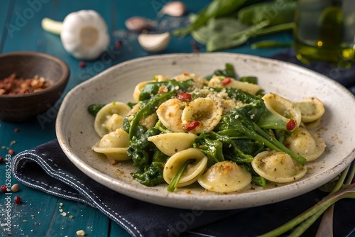 Orecchiette con Cime di Rapa – Southern Italian Pasta with Turnip Greens and Garlic