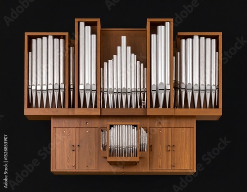Wood pipe organ
