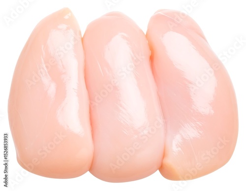 Three raw chicken breasts