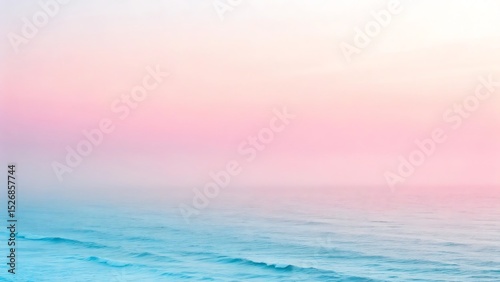 Serene ocean scene with pastel skies and gentle waves in a soft dreamlike setting