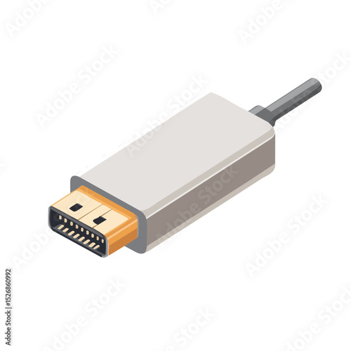 2D flat OTG Adapter illustration vector, isolated on a white background.