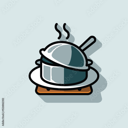 vector icons cooking food chef hat include a pizza slice, a sushi roll, spaghetti and meatballs, a curry bowl burger , fish 
